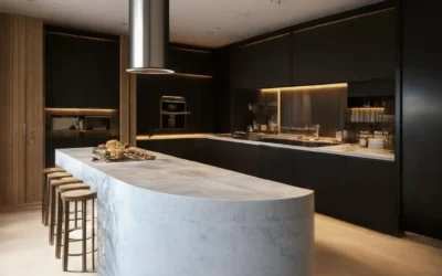 The Power of Considered Details: Curves, Texture and Precision Stone Worktops